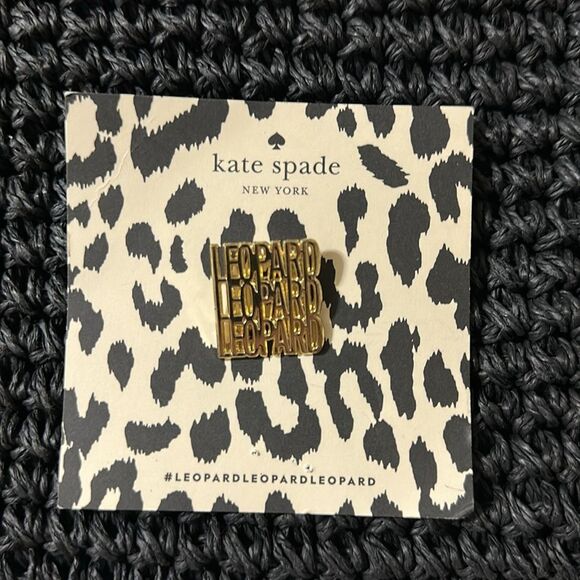 kate spade Gold Tone Leopard Leopard Leopard Pin Brooch - Picture 2 of 6